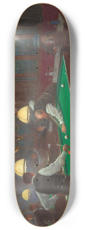 Jean Braud - La Partie de Billiard 8.25 inch art skate deck