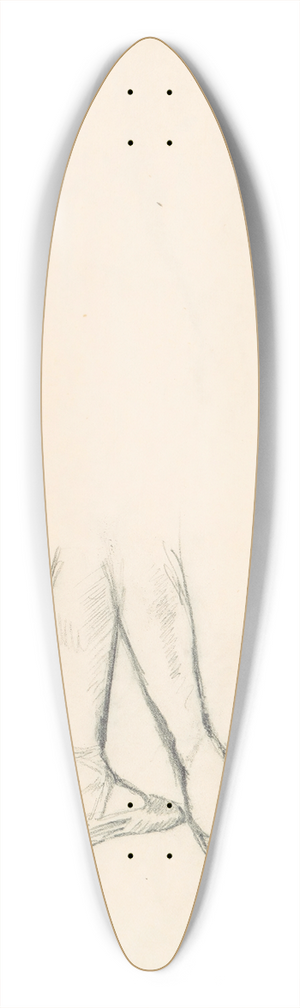 Edgar Degas - Figure Studies 12 39.3 inch art pintail longboard deck