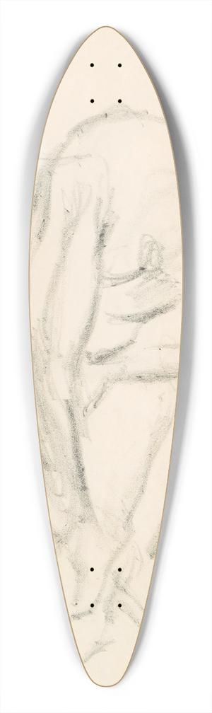 Edgar Degas - Figure Studies 2 39.3 inch art pintail longboard deck