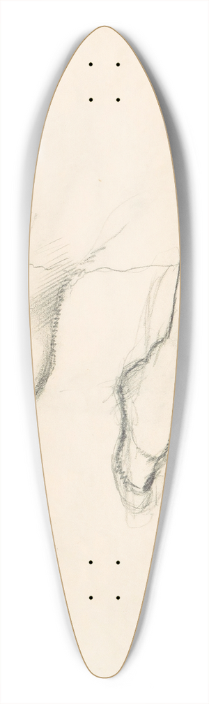 Edgar Degas - Figure Studies 8 39.3 inch art pintail longboard deck