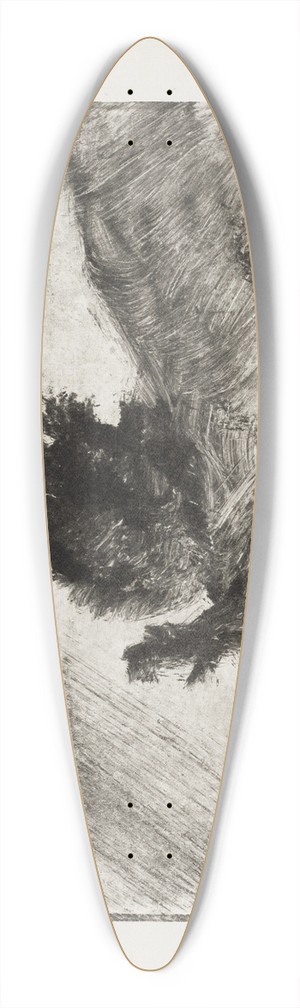 Edgar Degas - Paysage 39.3 inch art pintail longboard deck