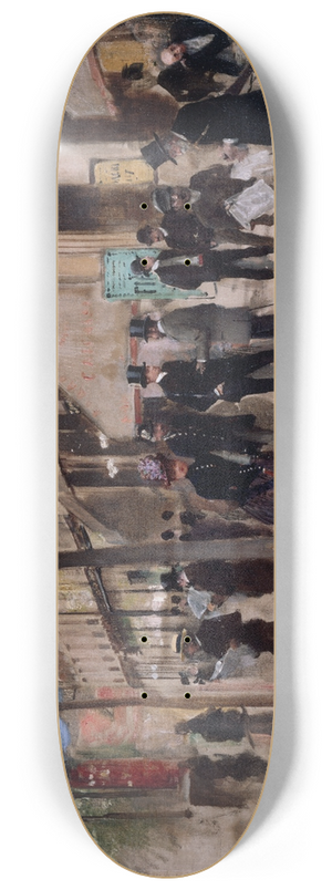 Jean Braud - Le boulevard Montmartre, devant le thtre des Varits, laprs-midi 8.25 inch art skate deck