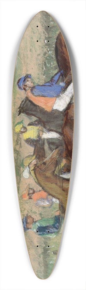 Edgar Degas - Races 39.3 inch art pintail longboard deck