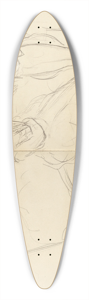 Edgar Degas - Soire 39.3 inch art pintail longboard deck