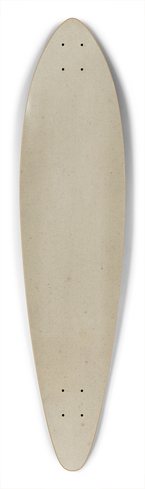 Edgar Degas - Studies of Feet (verso) 39.3 inch art pintail longboard deck