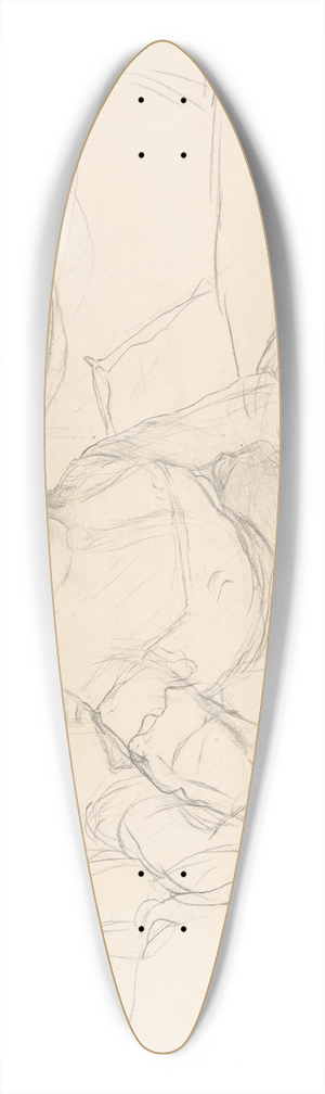 Edgar Degas - Study for Mme Thodore Gobillard 39.3 inch art pintail longboard deck