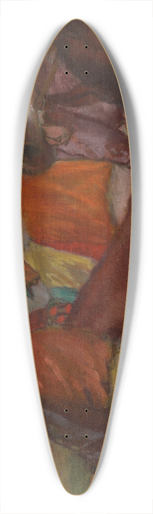 Edgar Degas - TheJockeys 39.3 inch art pintail longboard deck