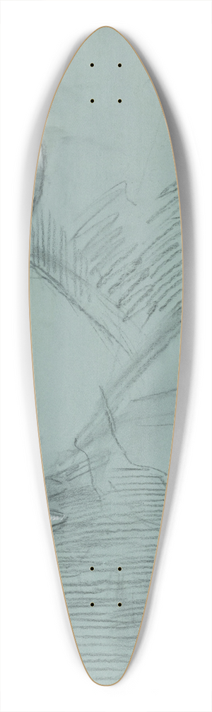 Edgar Degas - Two Dancers 39.3 inch art pintail longboard deck