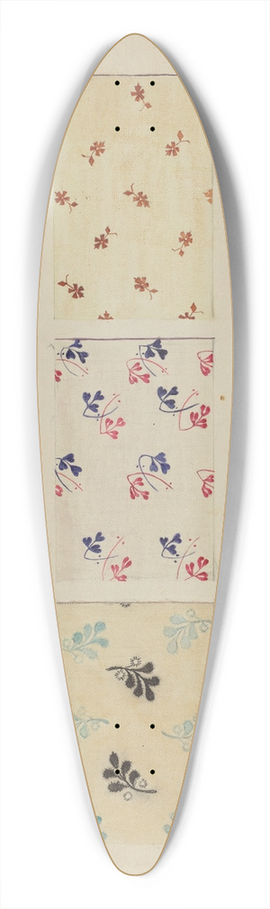 Edith Magnette - Printed Quilt Patches 39.3 inch art pintail longboard deck