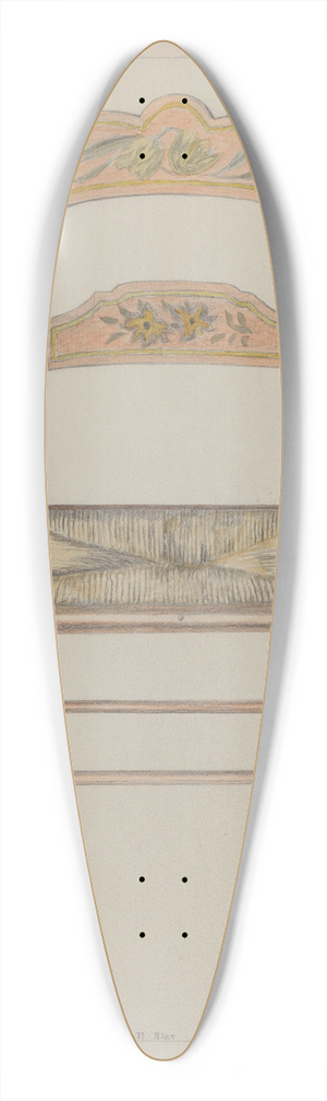 Edith Magnette - Toy Chair 39.3 inch art pintail longboard deck