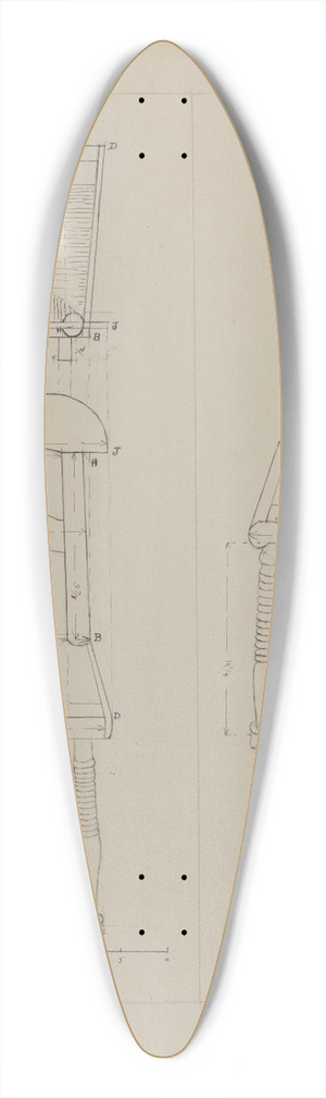 Edith Magnette - Toy Chair 39.3 inch art pintail longboard deck