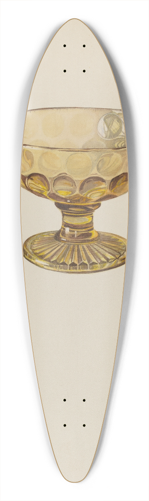 Edith Towner - Compote 39.3 inch art pintail longboard deck