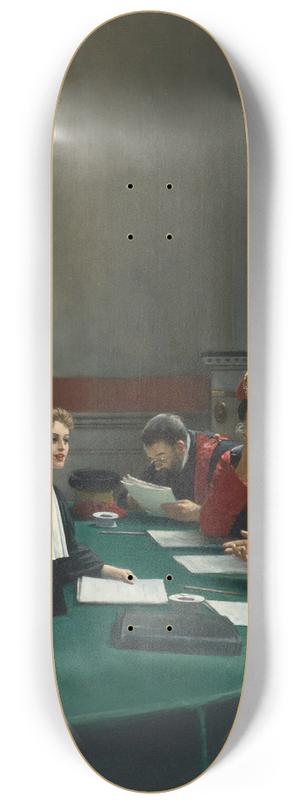 Jean Braud - Salle dexamen de doctorat (The Doctoral Jury) 8.25 inch art skate deck Jean Braud - Salle dexamen de doctorat (The Doctoral Jury) 8.25 inch art skate deck