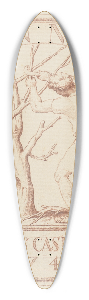 Edm Bouchardon - Ein Bauer, einen Baum beschneidend 39.3 inch art pintail longboard deck