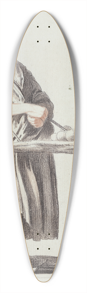 Edm Bouchardon - La marchande de pommes 39.3 inch art pintail longboard deck