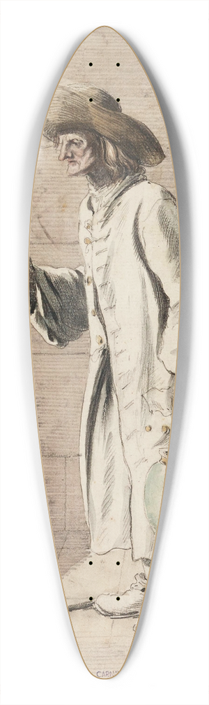 Edm Bouchardon - Le maon, n10 39.3 inch art pintail longboard deck