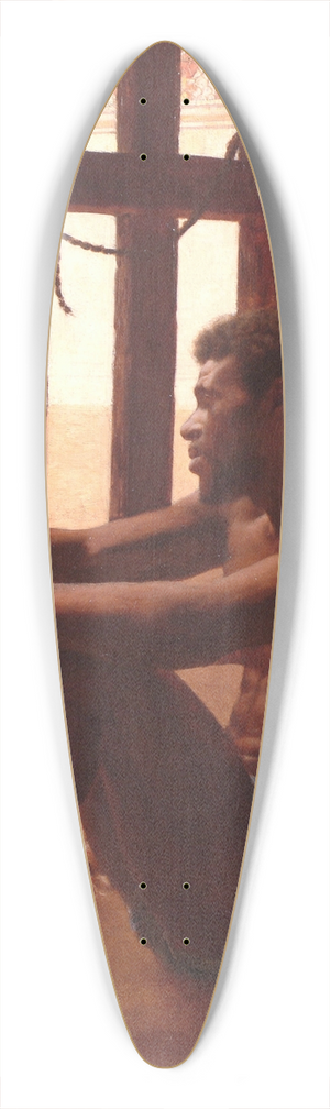 Edmund Blair Leighton - A Gladiator in thought 39.3 inch art pintail longboard deck