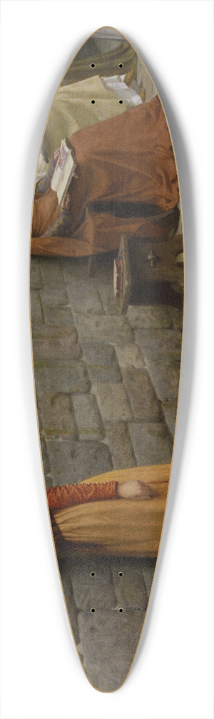 Edmund Blair Leighton - The Hostage 39.3 inch art pintail longboard deck