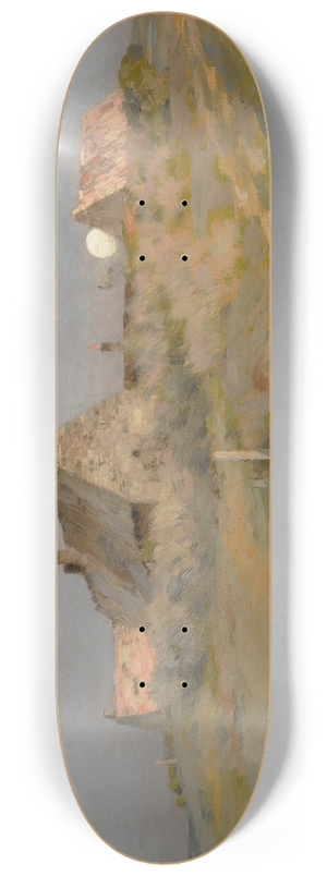 Jean Charles Cazin - Moonrise 8.25 inch art skate deck