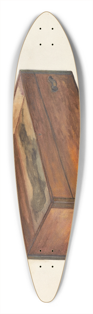 Edna C. Rex - Box 39.3 inch art pintail longboard deck