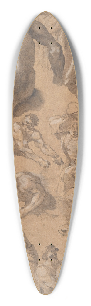 Eduard Dubois - Figure Studies 39.3 inch art pintail longboard deck