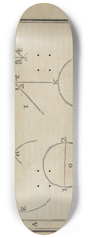 Jean Cousin the Younger - Lart de dessiner de Maistre Jean Cousin Pl.01 8.25 inch art skate deck Jean Cousin the Younger - Lart de dessiner de Maistre Jean Cousin Pl.01 8.25 inch art skate deck