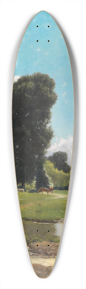 Eduardo Monteforte - Parco Spinelli 39.3 inch art pintail longboard deck