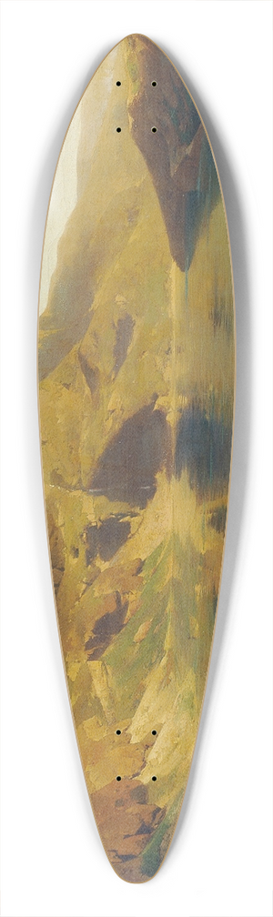Eduard Peithner von Lichtenfels - Alpensee 39.3 inch art pintail longboard deck