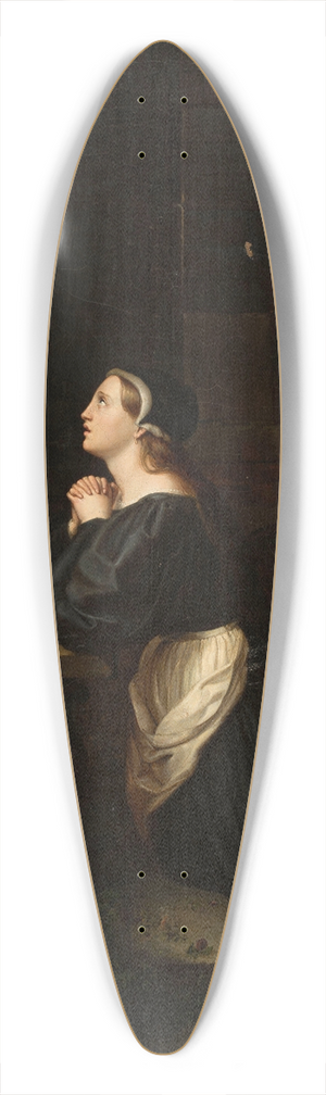 Eduard Ratti - Prayer 39.3 inch art pintail longboard deck