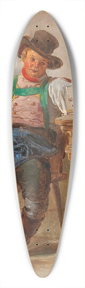 Eduard Ritter - A Good Drop 39.3 inch art pintail longboard deck