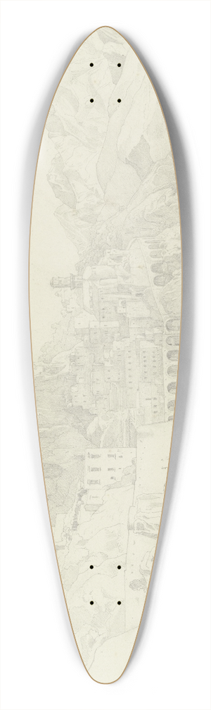 Eduard von Steinle - Atrani an der Amalfikste 39.3 inch art pintail longboard deck