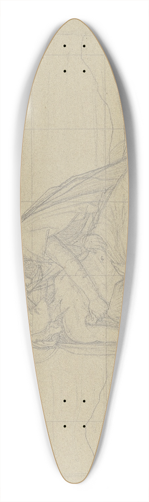 Eduard von Steinle - Piet 2 39.3 inch art pintail longboard deck