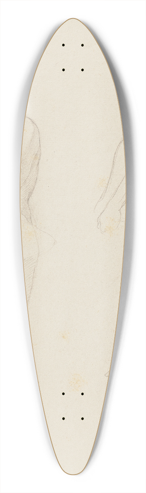 Eduard von Steinle - Study from the nude 39.3 inch art pintail longboard deck