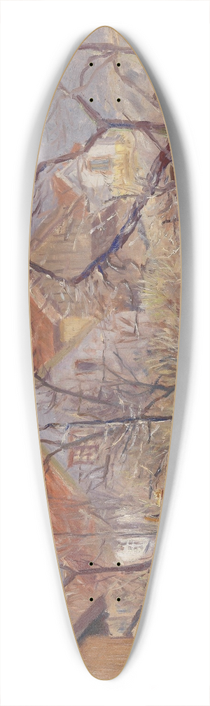 Edvard Diriks - Spring Sun 39.3 inch art pintail longboard deck