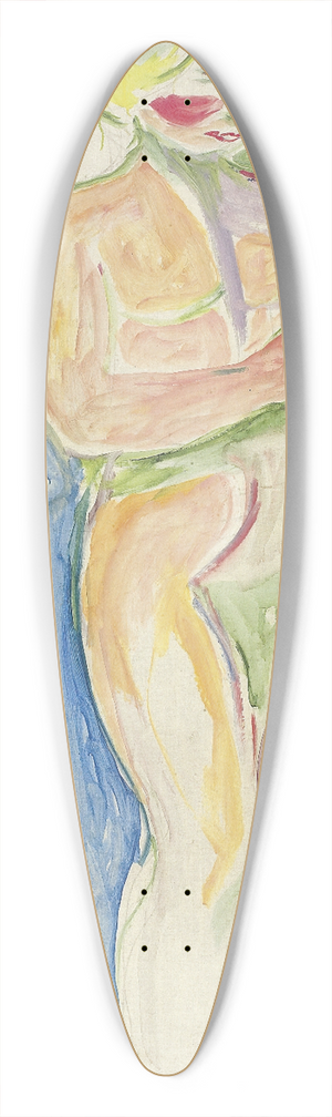 Edvard Munch - Alma Mater, Standing Child 39.3 inch art pintail longboard deck