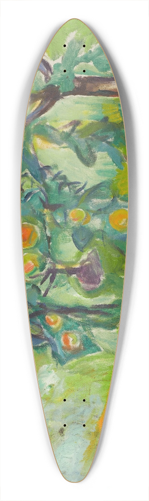 Edvard Munch - Apple Tree By The Studio 39.3 inch art pintail longboard deck