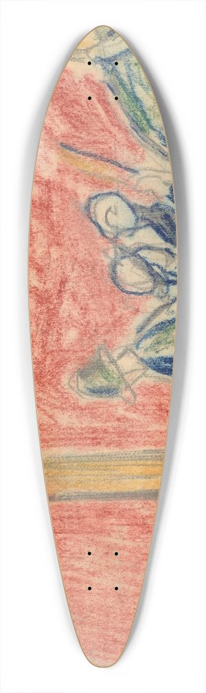 Edvard Munch - Arbeiderscene 39.3 inch art pintail longboard deck