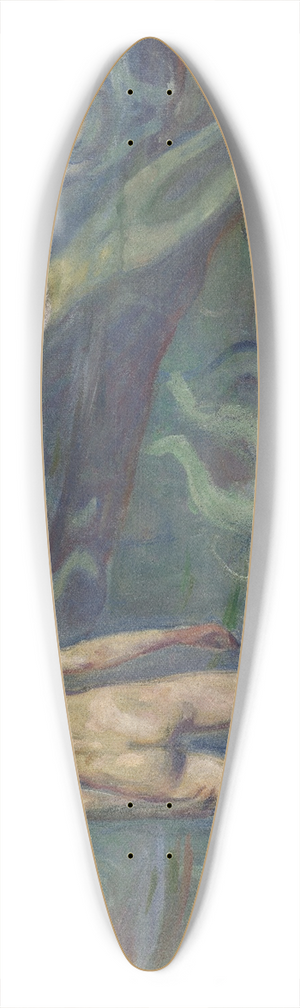 Edvard Munch - Bathing Boys 39.3 inch art pintail longboard deck