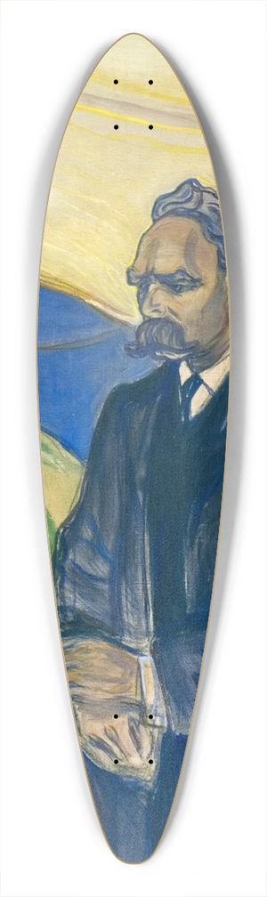 Edvard Munch - Friedrich Nietzsche 39.3 inch art pintail longboard deck