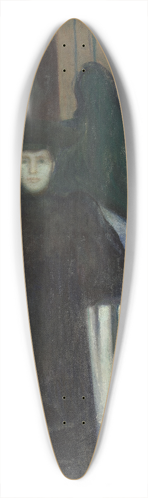 Edvard Munch - Moonlight 39.3 inch art pintail longboard deck