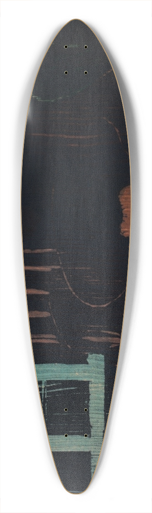 Edvard Munch - Moonlight (Moonlight II) 39.3 inch art pintail longboard deck