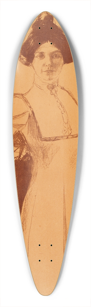 Edvard Munch - Portrait of Mrta Sandal 39.3 inch art pintail longboard deck