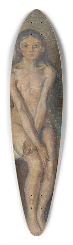 Edvard Munch - Puberty 39.3 inch art pintail longboard deck