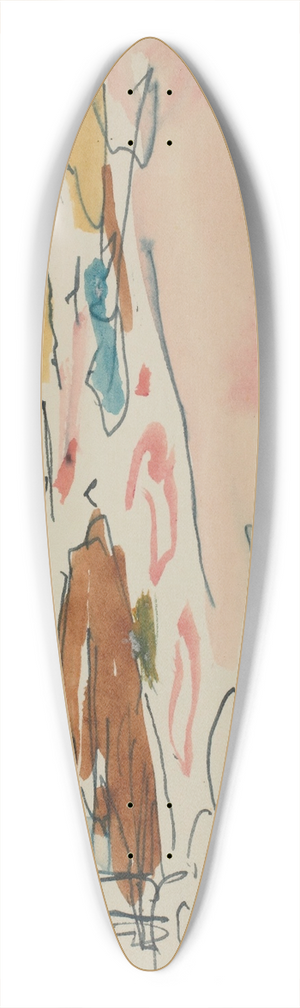 Edvard Munch - Untitled 3 39.3 inch art pintail longboard deck