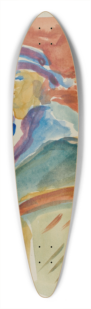 Edvard Munch - Untitled 4 39.3 inch art pintail longboard deck