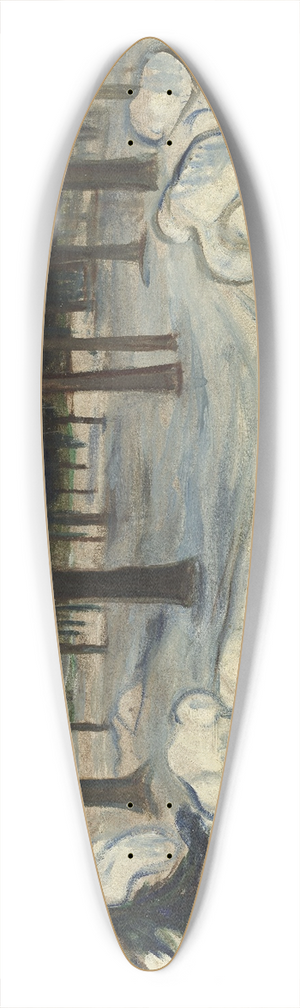 Edvard Munch - Winter 39.3 inch art pintail longboard deck