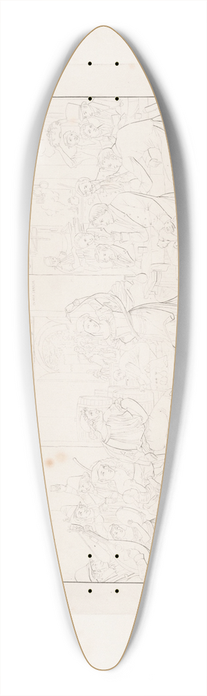 Edvard Sonne - Dans i et osteri 39.3 inch art pintail longboard deck