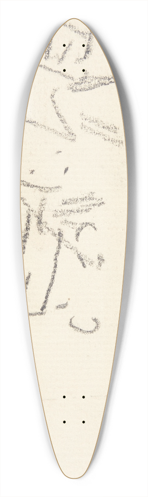 Edvard Weie - Figurstudier til Langelinje-billedet 39.3 inch art pintail longboard deck