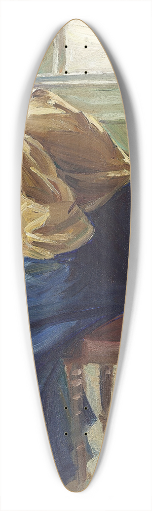 Edvard Weie - Interir med siddende kvinde 39.3 inch art pintail longboard deck