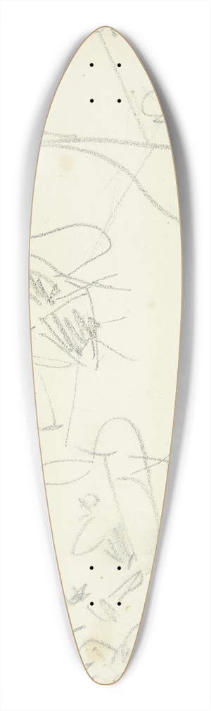 Edvard Weie - Kompositionsstudie til Langelinje-billedet 39.3 inch art pintail longboard deck